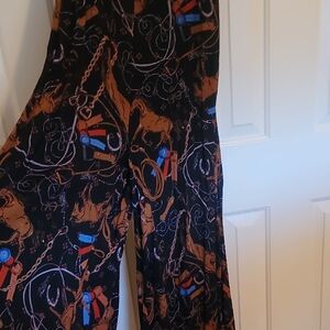 Maeve Black and Brown Wide Leg Pants